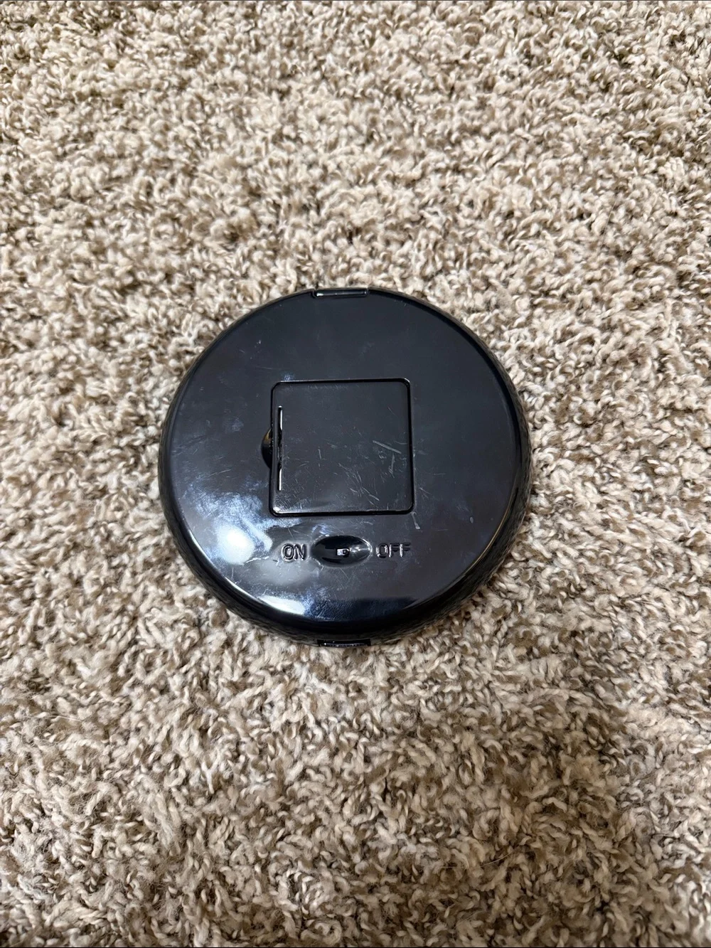 fancii Black Compact Mirror with Built-In Light